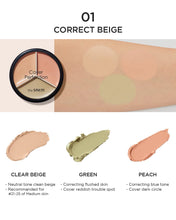 Load image into Gallery viewer, The Saem Cover Perfection Triple Pot Concealer - Correct Beige
