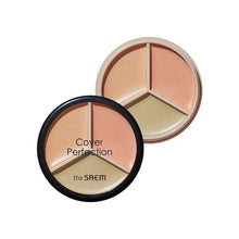 Load image into Gallery viewer, The Saem Cover Perfection Triple Pot Concealer - Correct Beige
